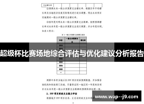 超级杯比赛场地综合评估与优化建议分析报告