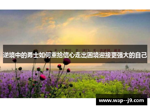 逆境中的勇士如何重拾信心走出困境迎接更强大的自己